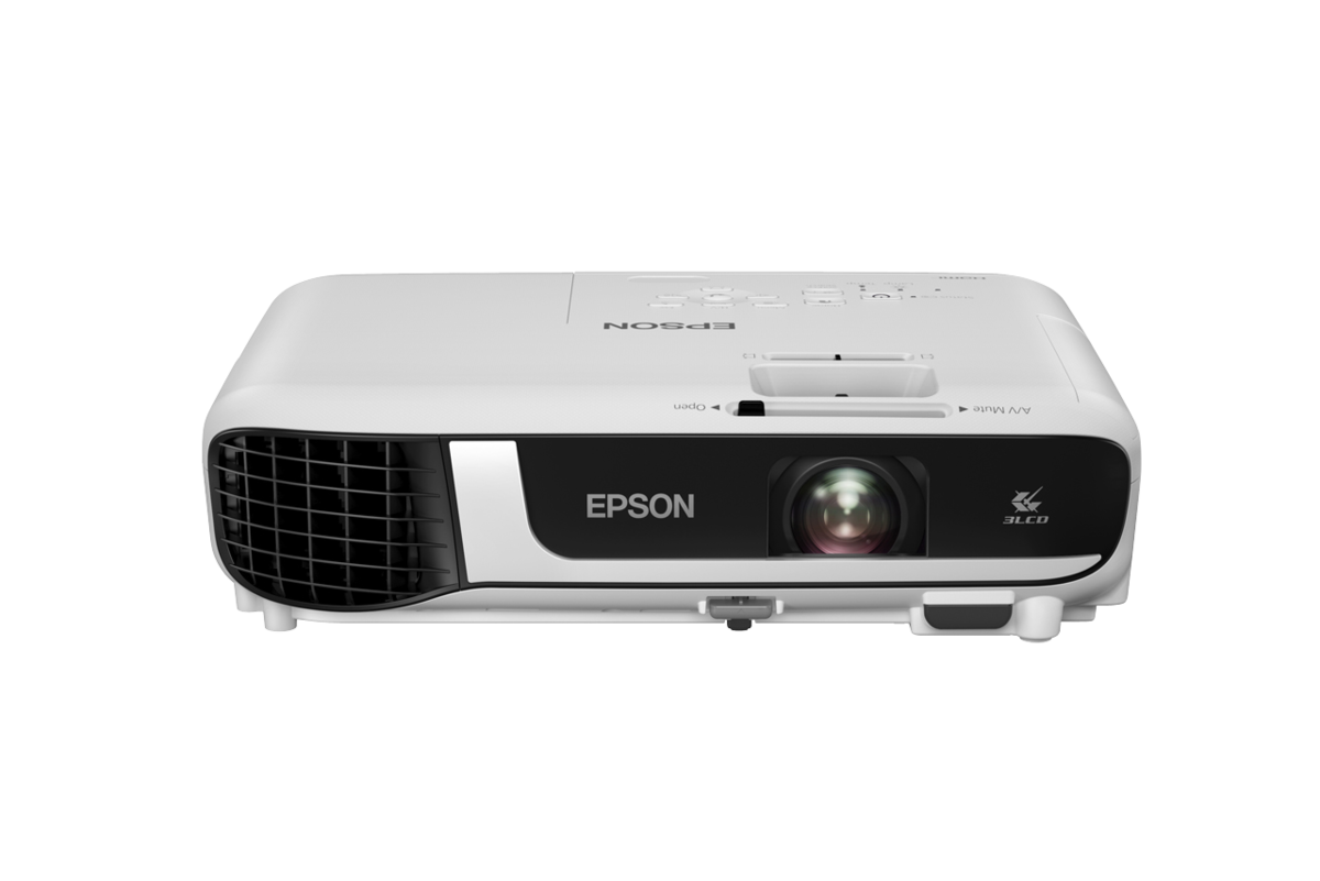 Epson EB-X51 3LCD Projector - High Brightness, Compact, White.