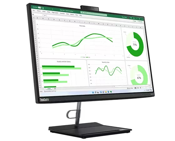 Lenovo ThinkCentre Neo 30a All-in-One Desktop - Compact Design - 23.8-inch Display - Silver. by Lenovo - Buy in Uganda